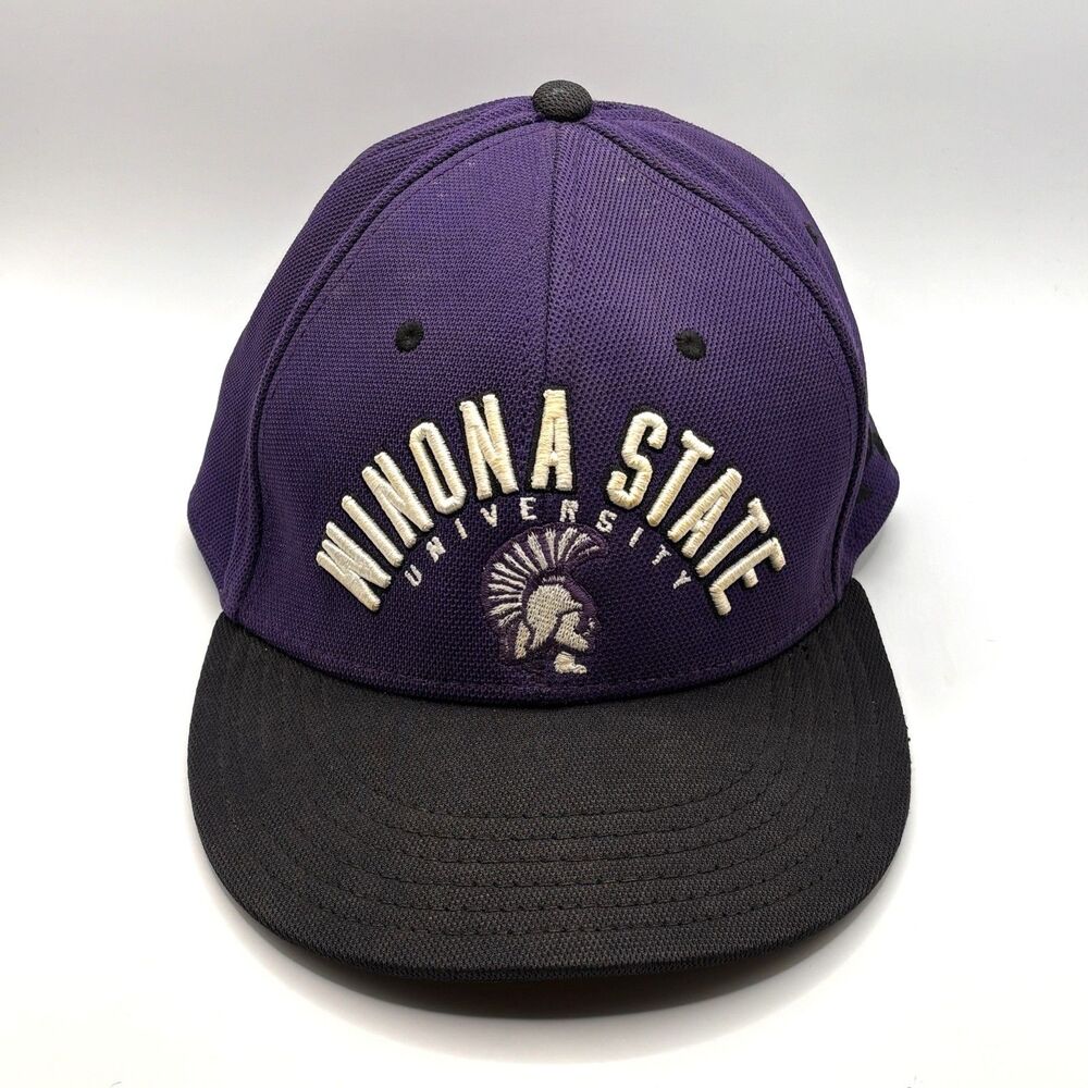 Winona State University Hat Minnesota Warriors Under Armour SnapBack Purple NCAA
